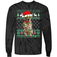 Ugly Sweater Christmas Lights Australian Cattle Dog Puppy Long Sleeve Tie-Dye Long Sleeve Shirt