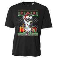 Ugly Sweater Christmas Lights Chihuahua Dog Puppy Lover Cooling Performance Crew T-Shirt