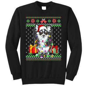 Ugly Sweater Christmas Lights Chihuahua Dog Puppy Lover Sweatshirt