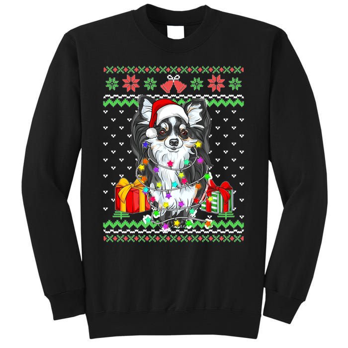 Ugly Sweater Christmas Lights Chihuahua Dog Puppy Lover Tall Sweatshirt