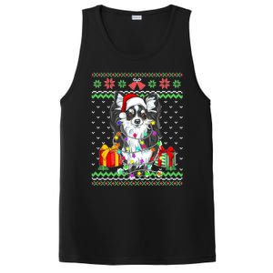 Ugly Sweater Christmas Lights Chihuahua Dog Puppy Lover PosiCharge Competitor Tank