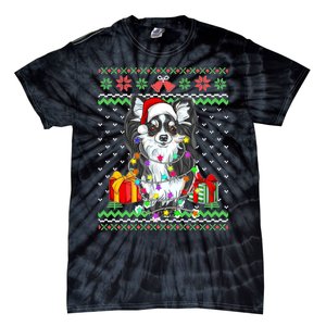 Ugly Sweater Christmas Lights Chihuahua Dog Puppy Lover Tie-Dye T-Shirt