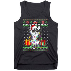 Ugly Sweater Christmas Lights Chihuahua Dog Puppy Lover Tank Top