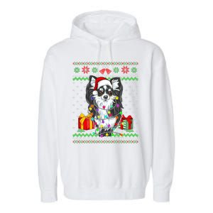 Ugly Sweater Christmas Lights Chihuahua Dog Puppy Lover Garment-Dyed Fleece Hoodie