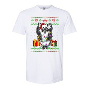 Ugly Sweater Christmas Lights Chihuahua Dog Puppy Lover Softstyle CVC T-Shirt