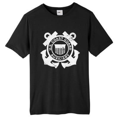 UNITED STATES COAST GUARD AUXILIARY USCG USCGA FLAG Tall Fusion ChromaSoft Performance T-Shirt