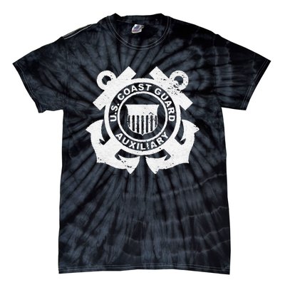 UNITED STATES COAST GUARD AUXILIARY USCG USCGA FLAG Tie-Dye T-Shirt