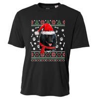 Ugly Sweater Christmas Schipperke Dog Santa Hat Pajama Xmas Cooling Performance Crew T-Shirt