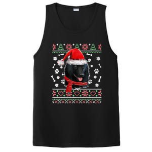 Ugly Sweater Christmas Schipperke Dog Santa Hat Pajama Xmas PosiCharge Competitor Tank