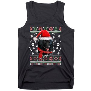 Ugly Sweater Christmas Schipperke Dog Santa Hat Pajama Xmas Tank Top