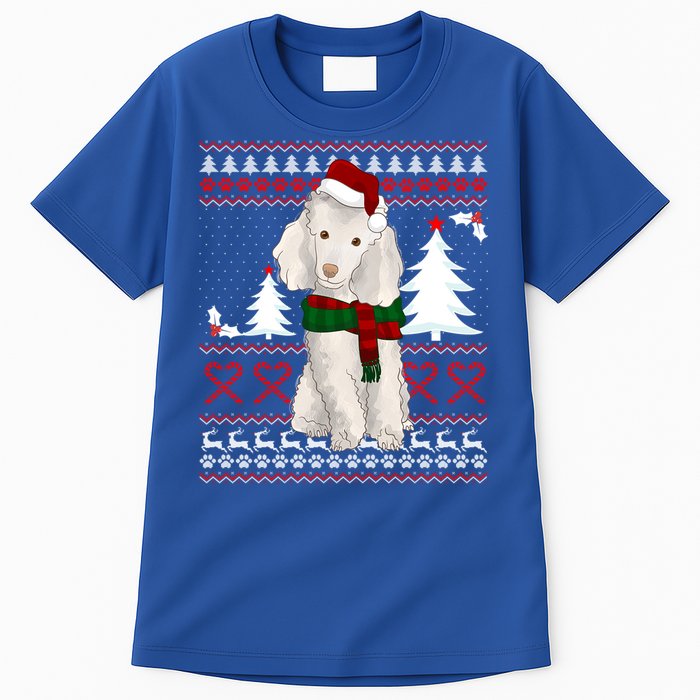 Ugly Sweater Christmas Poodle Christmas Cute Gift Tall T-Shirt