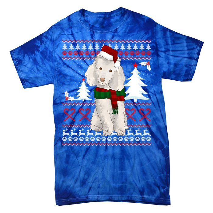 Ugly Sweater Christmas Poodle Christmas Cute Gift Tie-Dye T-Shirt