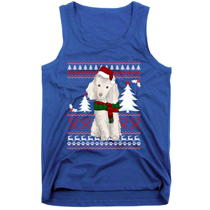 Ugly Sweater Christmas Poodle Christmas Cute Gift Tank Top