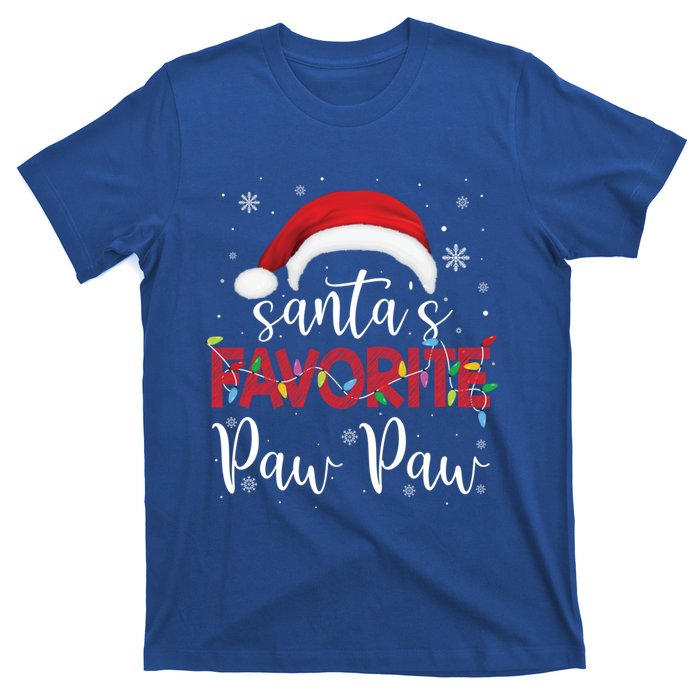 Ugly Sweater Christmas SantaS Favorite Paw Paw Xmas Gift T-Shirt