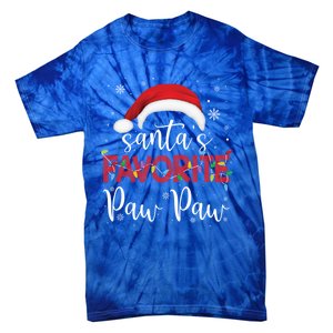 Ugly Sweater Christmas SantaS Favorite Paw Paw Xmas Gift Tie-Dye T-Shirt