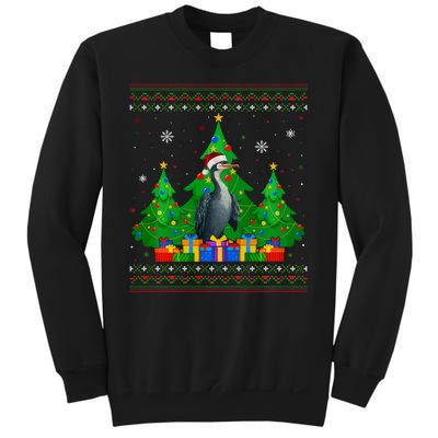 Ugly Sweater Christmas Tree Santa Hat Cormorant Xmas Sweatshirt