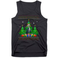 Ugly Sweater Christmas Tree Santa Hat Cormorant Xmas Tank Top