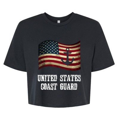 United States Coast Guard Bella+Canvas Jersey Crop Tee