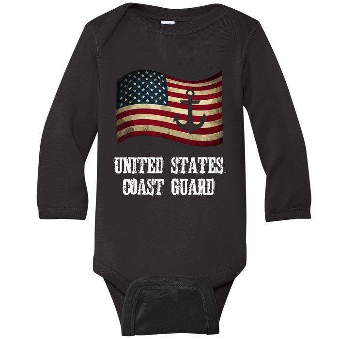 United States Coast Guard Baby Long Sleeve Bodysuit