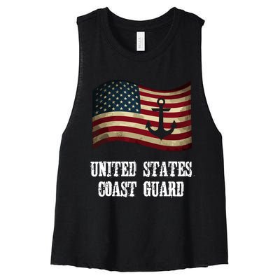 United States Coast Guard Women's Racerback Cropped Tank