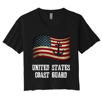 United States Coast Guard Women's Crop Top Tee