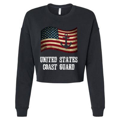 United States Coast Guard Cropped Pullover Crew