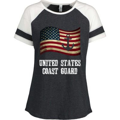 United States Coast Guard Enza Ladies Jersey Colorblock Tee