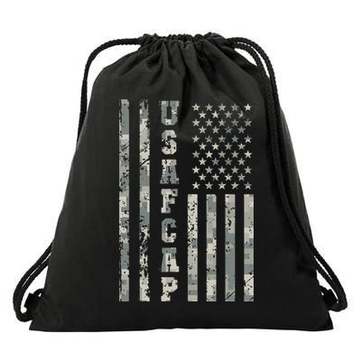 United States Civil Air Patrol Camo Usa Drawstring Bag