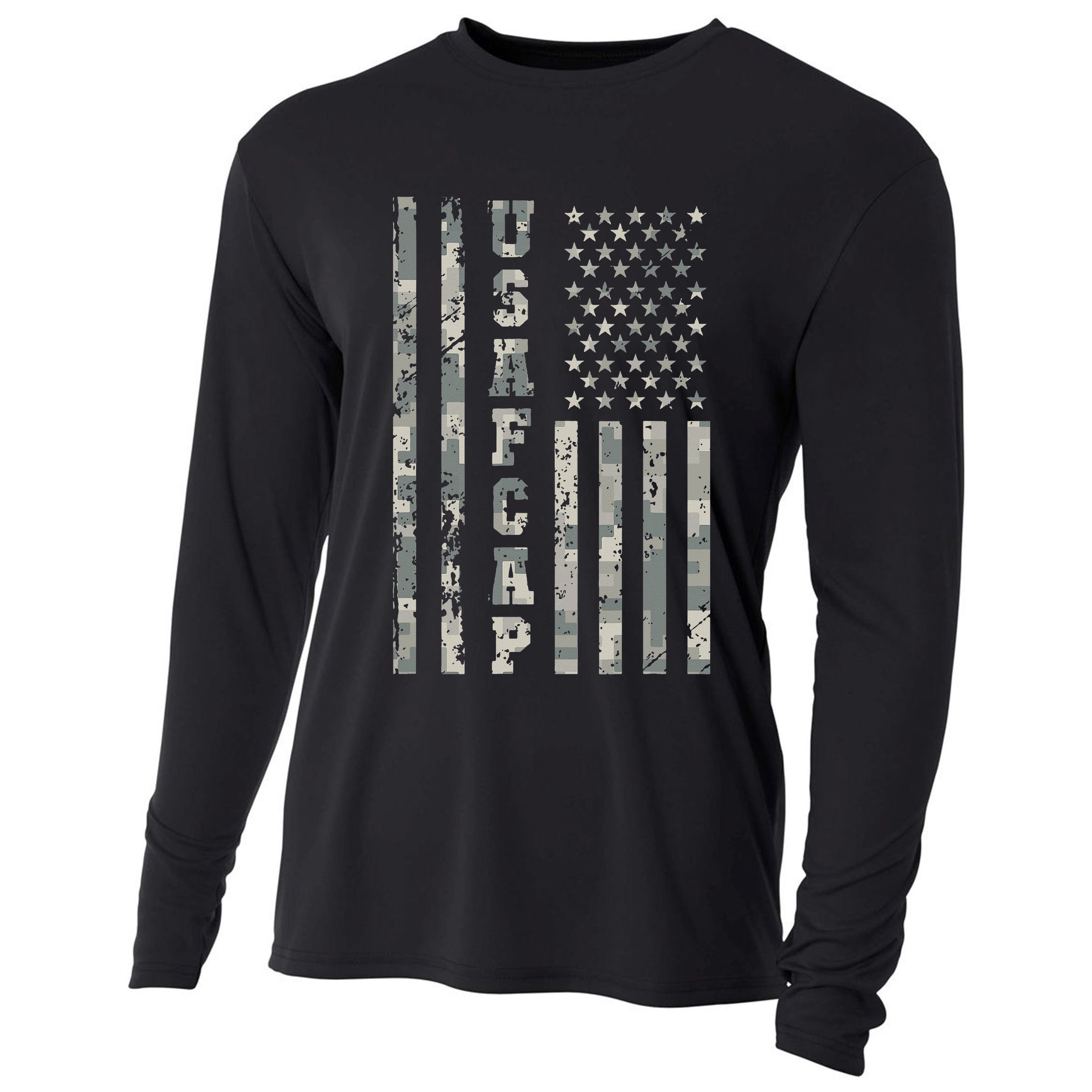 United States Civil Air Patrol Camo Usa Cooling Performance Long Sleeve Crew