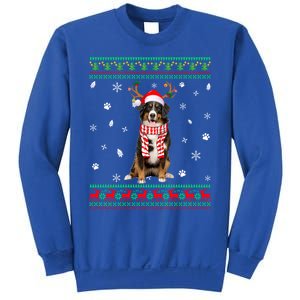 Ugly Sweater Christmas Bernese Mountain Dog Santa Reindeer Gift Sweatshirt