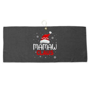 Ugly Sweater Christmas Matching Costume Mamaw Claus Funny Gift Large Microfiber Waffle Golf Towel