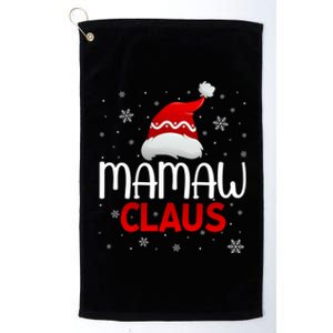 Ugly Sweater Christmas Matching Costume Mamaw Claus Funny Gift Platinum Collection Golf Towel