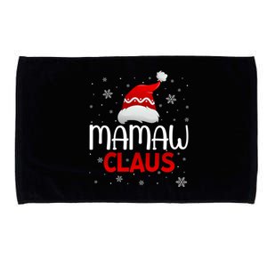 Ugly Sweater Christmas Matching Costume Mamaw Claus Funny Gift Microfiber Hand Towel