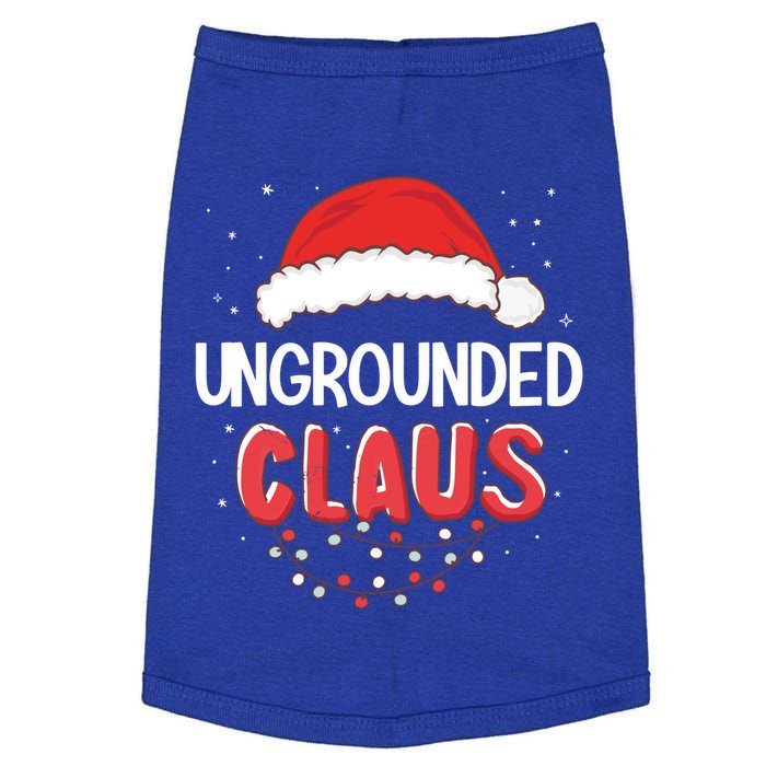 Ungrounded Santa Claus Christmas Matching Costume Cool Gift Doggie Tank