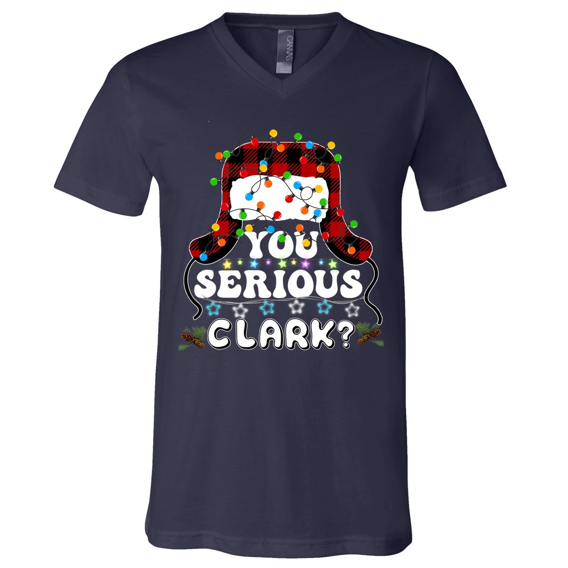 U Serious Clark Christmas Vacation Ugly Christmas Sweater V-Neck T-Shirt