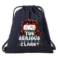 U Serious Clark Christmas Vacation Ugly Christmas Sweater Drawstring Bag