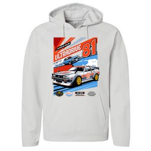 Ultradrive Super Car Racing Performance Fleece Hoodie