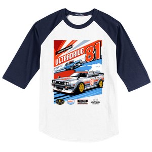 Ultradrive Super Car Racing Baseball Sleeve Shirt