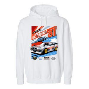 Ultradrive Super Car Racing Garment-Dyed Fleece Hoodie