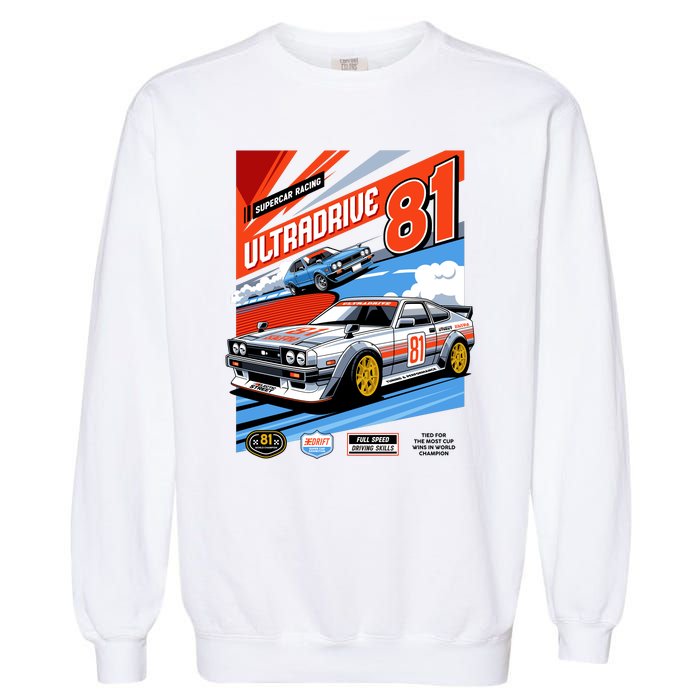 Ultradrive Super Car Racing Garment-Dyed Sweatshirt