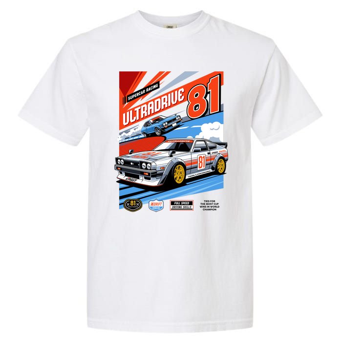 Ultradrive Super Car Racing Garment-Dyed Heavyweight T-Shirt