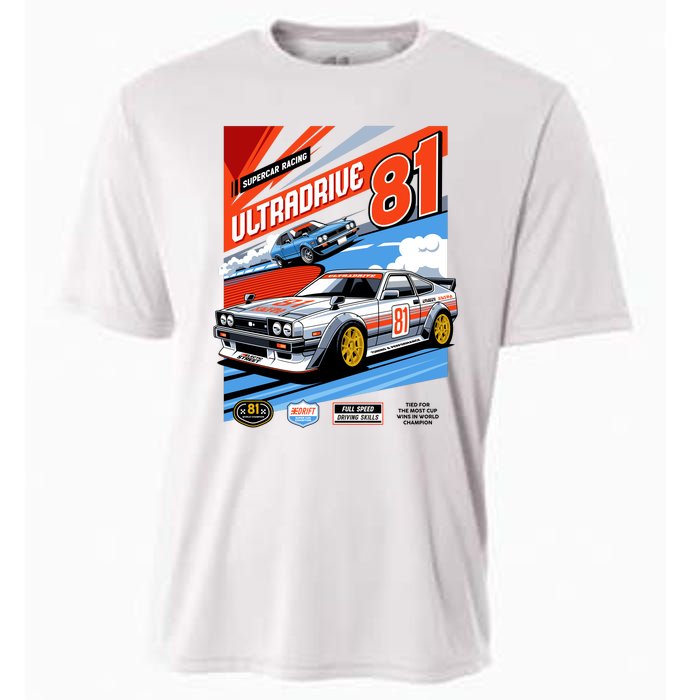 Ultradrive Super Car Racing Cooling Performance Crew T-Shirt