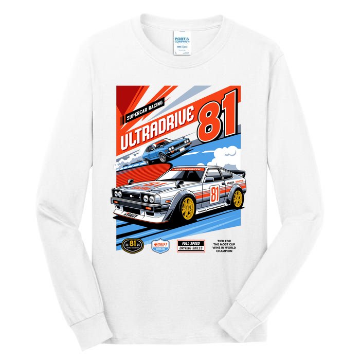 Ultradrive Super Car Racing Tall Long Sleeve T-Shirt