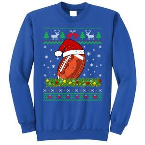 Ugly Sweater Christmas Lights Football Player Sport Xmas Great Gift Sweatshirt