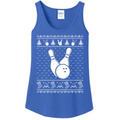 Ugly Sweater Christmas Holiday Design Funny Baseball Xmas Gift Ladies Essential Tank