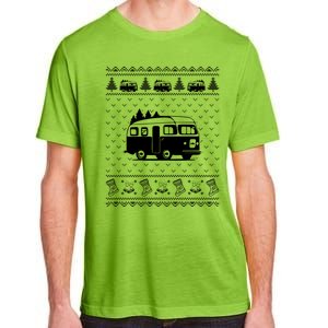 Ugly Sweater Christmas Holiday Design Funny Camper Xmas Great Gift Adult ChromaSoft Performance T-Shirt