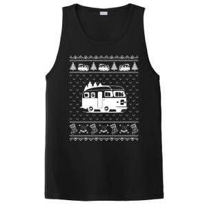 Ugly Sweater Christmas Holiday Design Funny Camper Xmas Great Gift PosiCharge Competitor Tank