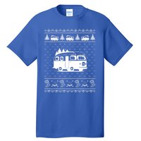 Ugly Sweater Christmas Holiday Design Funny Camper Xmas Great Gift Tall T-Shirt