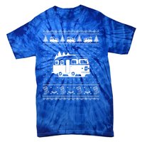 Ugly Sweater Christmas Holiday Design Funny Camper Xmas Great Gift Tie-Dye T-Shirt