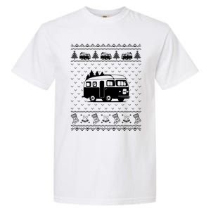 Ugly Sweater Christmas Holiday Design Funny Camper Xmas Great Gift Garment-Dyed Heavyweight T-Shirt